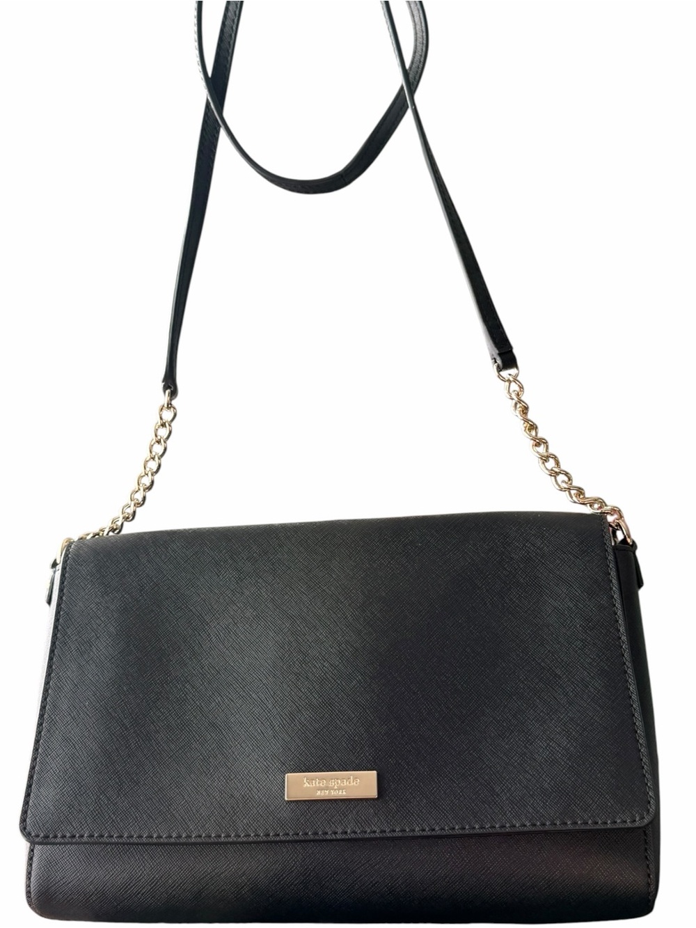 kate spade Black Crossbody Bag with Gold Chain Strap - Picture 3 of 7